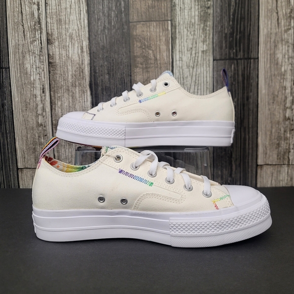 Converse Chuck Taylor All-Star Lift Low LGBT Men's 10 -Women's 12 Rainbow - Picture 2 of 10